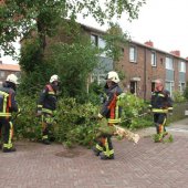 Tak van boom gewaaid Gouderegenstraat Noordwijk